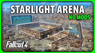 Fallout 4  Starlight Drive In Fighting Arena Build [upl. by Aisiat152]