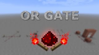 Minecraft Redstone Basics OderGatter  OR gate [upl. by Ecnerol]