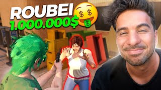 ROUBEI 1 MILHAO  DO CRIMINOSO DA CIDADE  GTA RP  AO VIVO  DIA 16 [upl. by Keele854]