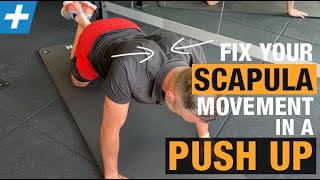 Fix Your Scapula Movement in a Push Up  Tim Keeley  Physio REHAB [upl. by Sihon706]