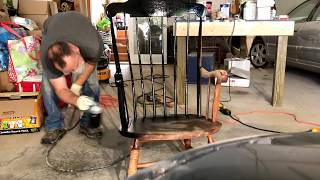 How to Antique Rocking Chair Refurbishing [upl. by Thury743]