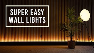 How to Add BEAUTIFUL Wall Lighting SUPER EASY [upl. by Repip]