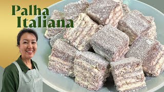 PALHA ITALIANA  Doce irresistível muito fácil de fazer [upl. by Welch]