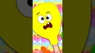 Balloon Finger Family 🎈 Learn Colors for Kids shorts kidssong nurseryrhymes abclearningclub [upl. by Wincer]