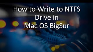 How to Enable NTFS ReadWrite Function on macOS Big Sur without Software [upl. by Ahcsat]