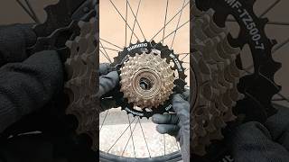 Shimano 7speed mega range freewheel installation shorts shimano [upl. by Atinev]