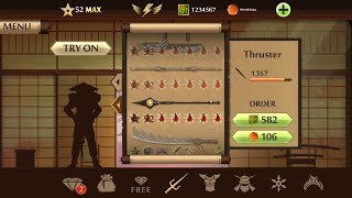 Shadow fight 2  the most powerfull  blood Thruster  free download mod [upl. by Ilrebmik932]