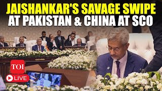 LIVE  Jaishankar Jabs Pakistan At 23rd SCO Summit In Islamabad As Shehbaz Sharif Listens  China [upl. by Semela]