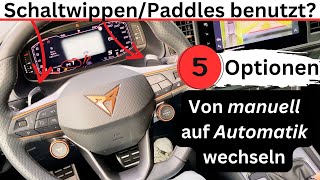 Schaltwippen benutzt Auto manuell auf Automatik wechseln So gehts [upl. by Acnaiv]