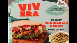 VEGAN KEBAB  SHAWARMA KEBAB  VIVERA  MEAT FREE  Food Review [upl. by Edieh]