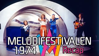 Melodifestivalen 1974 – Recap [upl. by Nhguaved10]