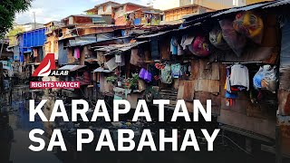 Karapatan sa pabahay ALAB Alternatibong Balita [upl. by Frannie]