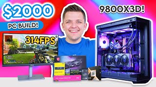 BEST 2000 Gaming PC Build  ft Ryzen 9800X3D 🚀 Full 1440p Build Guide w Benchmarks [upl. by Landel295]