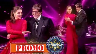 KBC  Kriti Sanon And Amitabh Bachchan Dance On A Romantic Song  Shaandaar Shukrawaar 29th October [upl. by Amick]