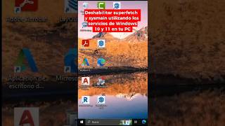 Deshabilitar Superfetch y Sysmain utilizando los servicios de Windows 10 y 11 en tu PC💻 ✅shorts [upl. by Rima719]