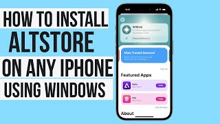 How To Install AltStore On iPhoneiPad With Windows 2024 [upl. by Baiss]