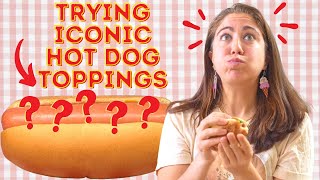 🌭5 WILD Hot Dog Toppings From Across the USA [upl. by Ormsby829]