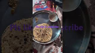 Ghobiparanthawithtea indianfood food shortvideoviral viralvideo2024 [upl. by Lednahc762]