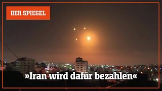 Irans Angriff auf Israel Raketen am Himmel Abfangmanöver Einschläge  DER SPIEGEL [upl. by Alexei839]