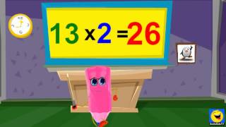 School Tutorial  13 Times Table Twice  Kids Education Songs [upl. by Neehsar]