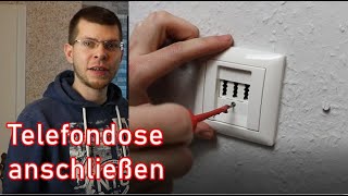 Telefondose anschließen  Telefonkabel verlängern ElektroM [upl. by Hazard54]