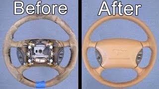 How To Restore Your Cars Steering Wheel Looks Brand New [upl. by Norab]