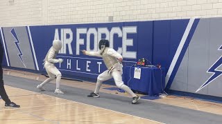 Elimination Bout  YUE Jackson VS HERNANDEZ BERRON Salvador  Air Force ROCRJCC Div II Mens Foil [upl. by Lamar]