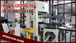 How To Turn On The High Speed Metal Ceiling Perforation LineKINGREAL Metal Sheet Perforated Machine [upl. by Zadoc]