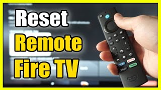 How to Reset Amazon Fire TV Remote amp Fix Problems Easy Method [upl. by Kriste]