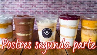 POSTRE EN VASOS PARA VENDER 2º PARTE [upl. by Arde248]