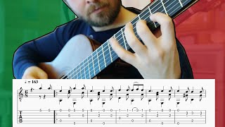 Tarantella Napoletana Solo Guitar with free TABS [upl. by Letnuahs]