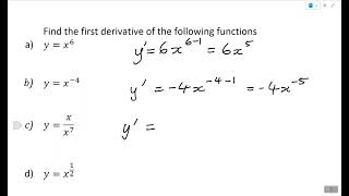 Basic Derivative Practice  Fractional Indices Methods [upl. by Dougy]