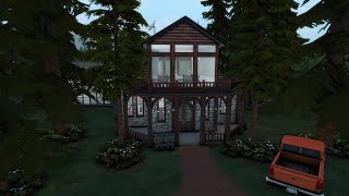 Cabin In The Woods The Sims 4 Speed BuildNo CCNo Commentary [upl. by Kwarteng100]