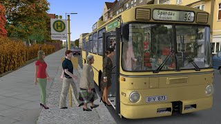 Omsi 2 Addon BerlinSpandau 1986  Route 92 Reimerweg  Freudstr PC [upl. by Nnylakcaj]