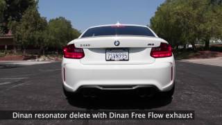 Dinan M2 Free Flow Exhaust wResonator Delete Sound Clip [upl. by Nuajed]