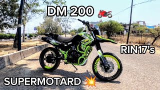 DM 200 SUPERMOTARD ¿CÓMO MODIFICARLA MODIFICACIONES Y DETALLES ISAIASICK MOTOVLOG [upl. by Season503]