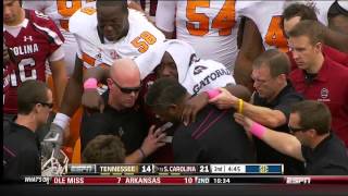 Marcus Lattimore Knee Injury Vs Tennessee 2012 HD Full Coverage [upl. by Isherwood]