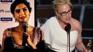 Sonam Kapoor Slams Patricia Arquette For Oscar Speech [upl. by Assenav]