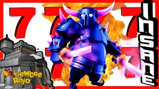 7 PEKKAS OMG‼ MEGA ATAQUE en Ayuntamiento 9 PEKKA SMASH Th9 COMO Usar el EJERCITO en GUERRA mejor [upl. by Koziarz441]