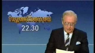 ARD Tagesschau Verabschiedung Karlheinz Köpke 11091987 [upl. by Allenrac]