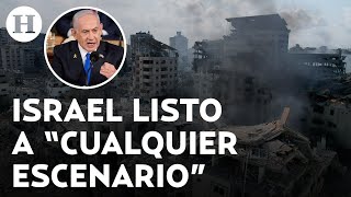 Benjamín Netanyahu aseguró que Israel está preparado para cualquier escenario defensivo y ofensivo [upl. by Ynney]