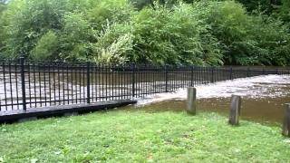 Rancocas Creek flooding at Smithville Dam [upl. by Yajnas243]