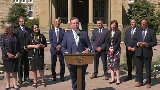 Premier Kenney announces Cabinet changes – July 8 2021 [upl. by Ludovick]