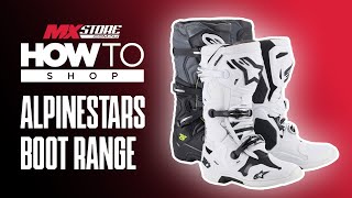 Alpinestars Boot Comparison Range Review  MXstore Australia [upl. by Kcirrad]