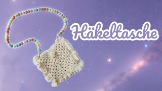 194 Handtasche häkeln  Anleitung  Woolpedia  DIY  kathrinchenkirschblüte [upl. by Yanel]