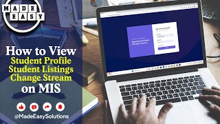 How to view Student Profile Listing amp Change Stream on MIS  MIS Portal Training MadeEasy Video 10 [upl. by Cyrie]