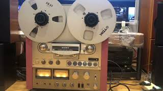 Vintage Sony TC765 Reel to Reel player Recording test on 105 spools FunwithVintageHiFi [upl. by Maggie]