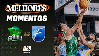 DE OLHO NA COPA SUPER 8  MELHORES MOMENTOS  BAURU BASKET 70 X 61 UNIFACISA  NBB CAIXA 202425 [upl. by Elsy257]