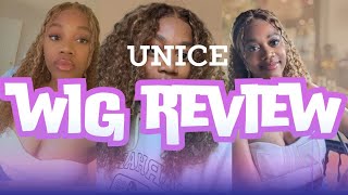 Unice Bye Bye Knots Honey Blonde Wig Review [upl. by Marou]