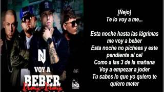 Voy a Beber Remix quotLetraquot Nicky Jam Ft CosculluelaÑejo amp Farruko [upl. by Noonberg]